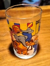 VERRE BABAR TELE HACHETTE DE BRUNHOFF 1970 (JARV675)