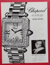 Publicité de presse pour Montre Boutique HAPPY SPORT de CHOPARD Genéve