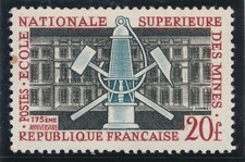 TIMBRE FRANCE 1197** Ecole des Mines  1959