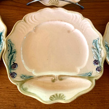 6 Assiettes à artichauts en