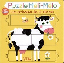 Puzzle Meli Melo: Les animaux de la ferme - Dès 1 an