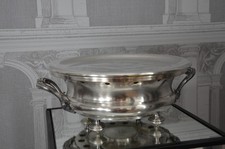 DESSOUS DE PLAT-CHAUFFE PLAT EN METAL ARGENTE CHRISTOFLE FIN XIX ième