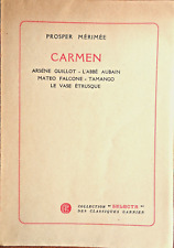 Carmen + 5 nouvelles - Prosper Mérimée / éd. Garnier Coll. Selecta 1926