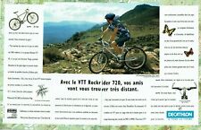 publicité Advertising 11211  1995   le vélo Vtt Rockrider  720 Decathlon 2 pages