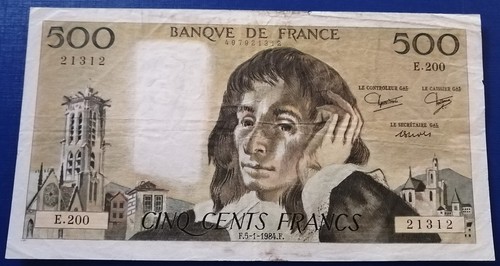 Billet français 500 francs - français,