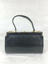 Magnifique Sac Vintage Année 60 en Croco /    Vintage Bag Croco year 60'