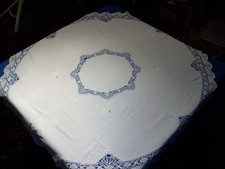 Nappe ronde ancienne, coton