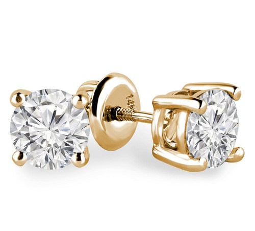 Boucles oreilles or clous - d'oreilles, en