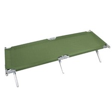 Bedchairs Militaire Pliable de Camp Aluminium Avec Sac De Transport Vert