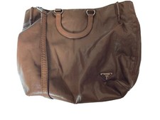 Sac/cabas PRADA Vitellone Shine Camel