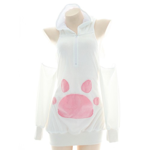 Femme velours sweat robe dos - velours,