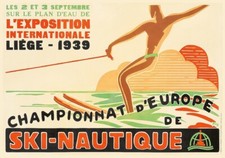 LièGE Ski Nautique 1939 Rf82