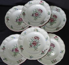 Faïence de Lunéville, Modèle REVERBERE : Lot de 6 assiettes creuses (bel état)