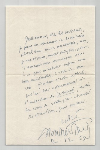 Henry montherlant lettre - de,