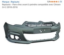 Pare-choc avant à peindre compatible avec Citroen C4 2 2010-2018