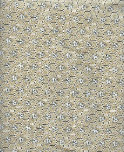Coupon tissu dore coton - tissu,
