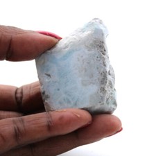 Plaque larimar semi-poli 55gr 50mm République dominicaine