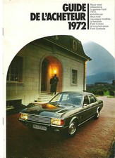FORD - 1972 - CONSUL GRANADA ESCORT TAUNUS CAPRI MUSTANG / catalogue brochure