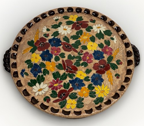 Rare grand plat signé - grand,