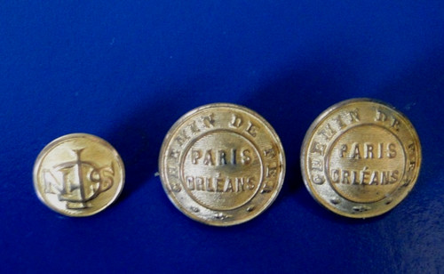 Lot boutons dorés - lot, 3