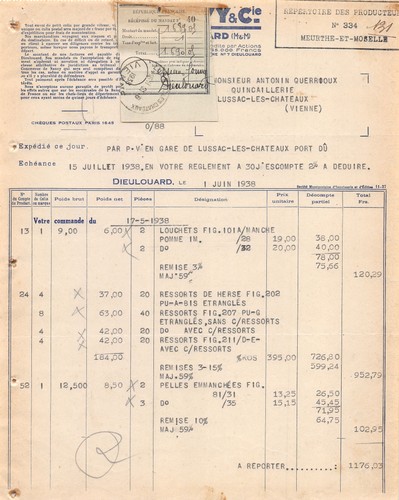 1938 gouvy dieulouard - gouvy,