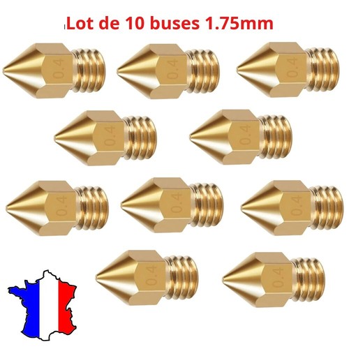 10pcs 4mm buse extrudeur - 0.4mm,