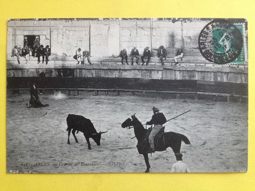 Cpa arles les - arles, arènes