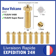 Buse volcano en laiton nozzle pour FLSUN V400 / FLSUN SUPER RACER imprimante 3D