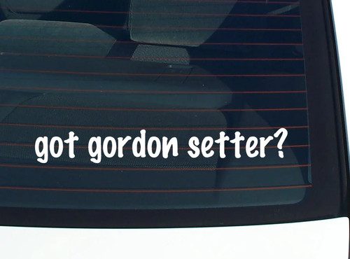 Got gordon setter car decal - gordon,