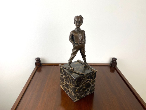 Sculpture bronze art - en, déco