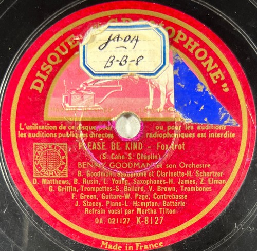Benny goodman tin - benny, /