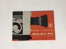 Mode d'emploi Camera Bolex P4