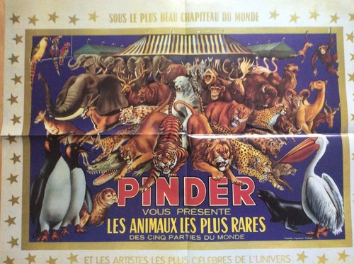 Affiche cirque pinder - pinder, jean