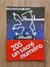 Catalogue publicitaire Peugeot 205 1983 SR GT GL GR brochure 36 pages