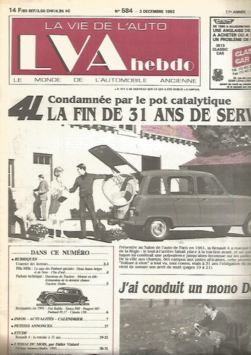 Vie auto n 584 - la, l'auto