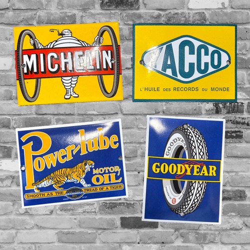 Plaque emaillee michelin - michelin,