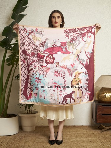 Foulard carré soie 100 - carré, 100%