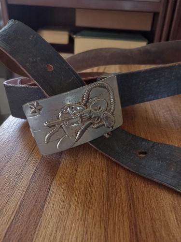 Ceinture vintage cuir - ceinture, en