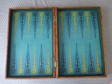 ANCIEN JEU DE BACKGAMMON bois
