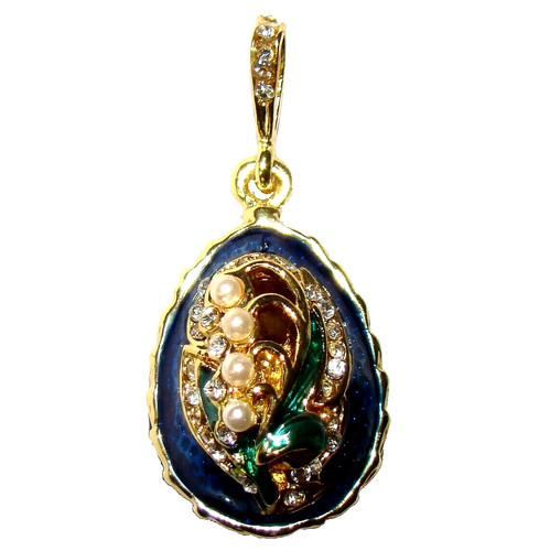 Muguet pendentif oeuf - muguet,