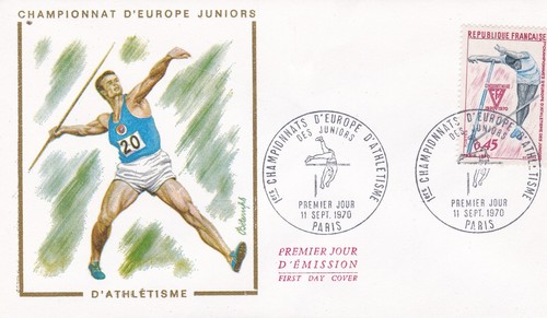 France 1970 fdc - 1, championnats