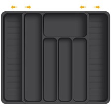 Range Couverts pour Tiroir Range Couvert Avec 7 Compartiments Rangement Couve...