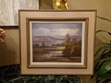 Bernard HOUZET, Huile Sur Toile Paysage Peintre Franc Comtois 