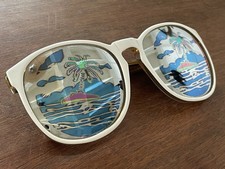 Lunettes Michèle Lamy / Rick Owens Mirror Palm Trees vintage 70s France