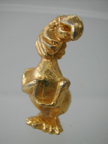 Feve métal doré - -, oiseau