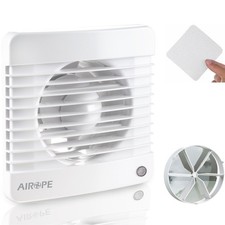AIROPE-100 mm Ventilateur,Extracteur d'Air,VMC,avec Clapet Anti-Retour