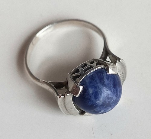 Bague art déco argent massif - argent,