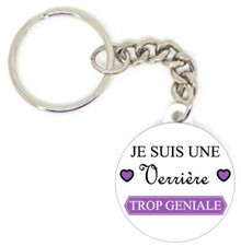 Porte clé badge je suis une