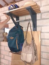 étagère murale en bois et inox