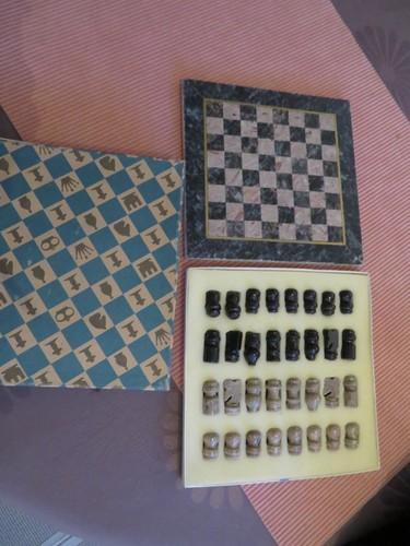 Jeu echecs marbre ou - jeu, en